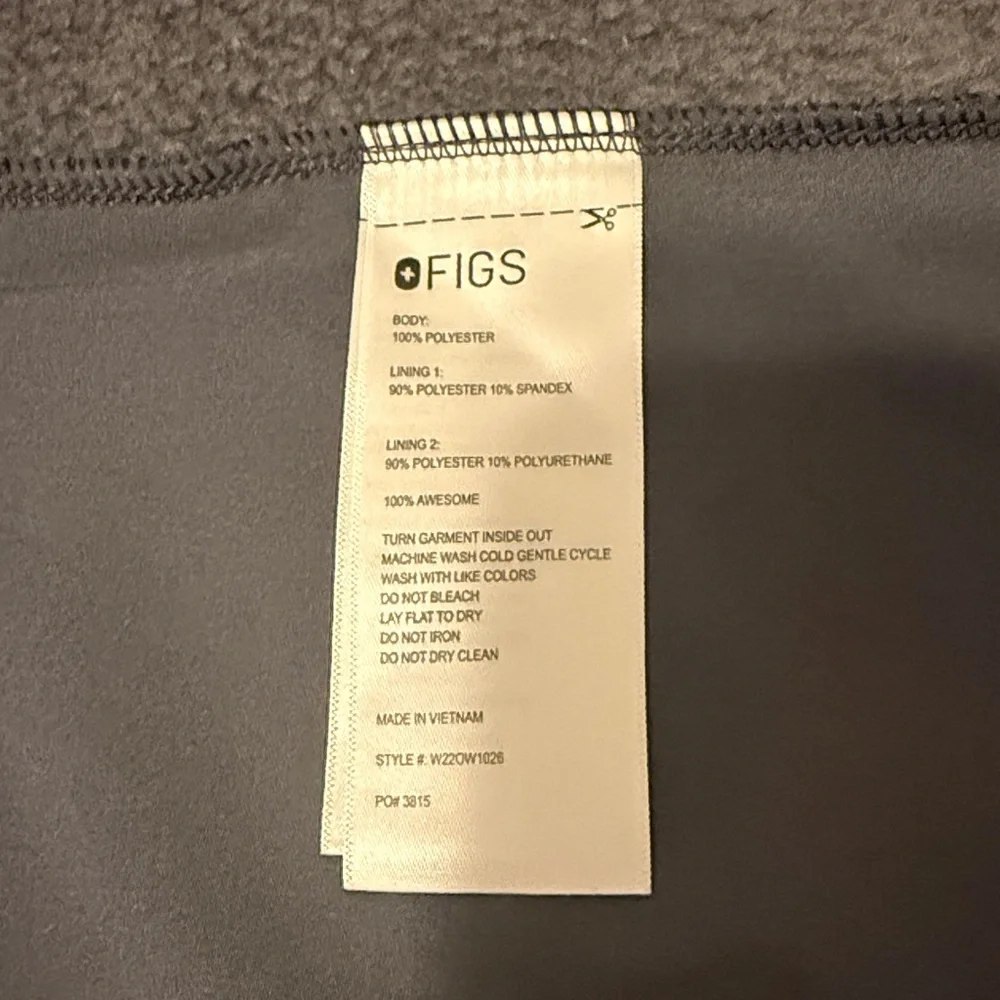 Figs Women's Heather Gray On Shift Knit Sleeveless Zip Vest